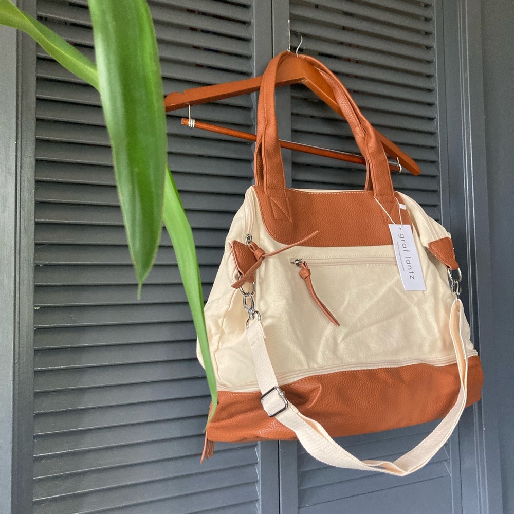 Canvas, leather Bag